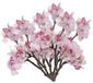 Bellatio Flowers & Plants Set van 6x stuks roze appelbloesem kunstbloem/tak met 17 bloemetjes 36 cm