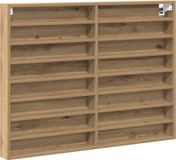 vidaXL Vitrine Murale Artisan Chêne 100 x 8,5 x 75 cm