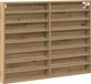 vidaXL Vitrine Murale Artisan Chêne 100 x 8,5 x 75 cm