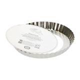 Moule à tarte, acier inoxydable recyclé, sans PFAS, fond amovible, Ø24cm