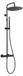 Essebagno Delice II Colonne de douche thermostatique, noir, avec raccordement eau froide