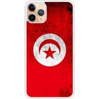 Verstevigd hoesje met sublimatie bedrukking, compatibel met Apple iPhone 11 Drapeau tunisie