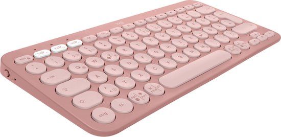 Logitech Pebble Keys 2 K380s - Toetsenbord - QWERTZ - Duits - Roze