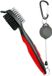 OEM Allecto Golfborstel met groefreiniger en nylon staal (rood)