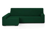 Martina Home Emilia Chaise Longue Sofa Cover - Left Arm - Beige/Bottle Green - 240-280cm Width
