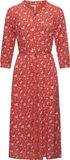 Ragwear Blousejurk 'Meve' framboos / roestrood / wit