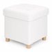 Merkloos / Sans marque Relaxdays Kruk - 38x8x38 cm - Wit