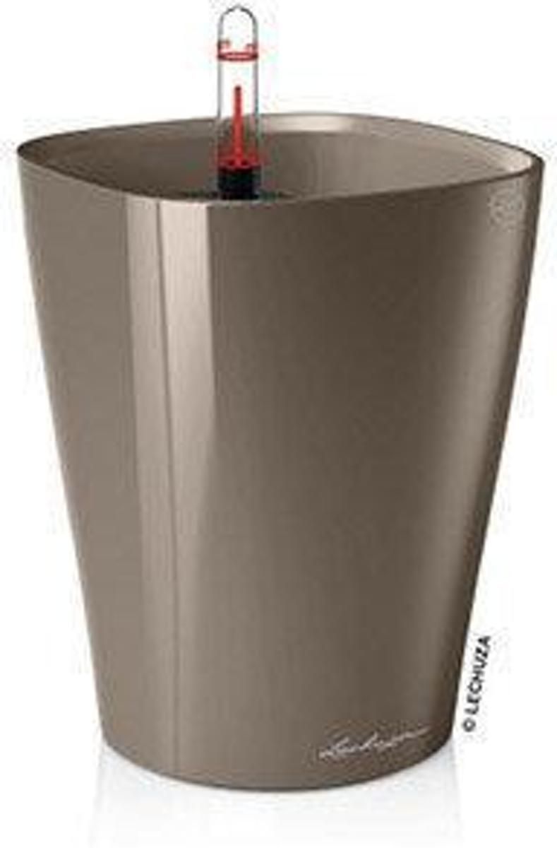 Lechuza Plantenbak Deltini Premium taupe hoogglans
