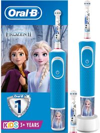 Oral-B Kids Elektrische Tandenborstel Frozen Powered By Braun blauw, roze