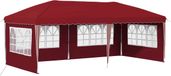 vidaXL Tente de réception pop-up 574 x 289 x 245 cm Bordeaux