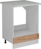 Vicco R-Line Ovenombouwkast – 60 cm WB Marmer Krachtige eik goud