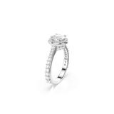 Swarovski Re Una Ring Dames Zilverkleurig Metaal Kristal Maat 18.5