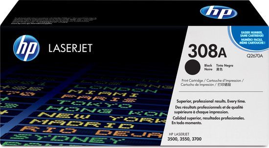 HP 308A Zwarte originele LaserJet tonercartridge
