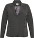 Kaffe Curve Jia Blazer voor dames, donkergrijs melange, maat 50