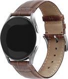 Strap-it Leren crocodile bandje - bruin