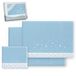 Interbaby Beddengoedset voor kinderbed, 60 x 120 cm, 100% polyester, warm, inclusief hoeslaken, dekbedovertrek en kussensloop, ideaal voor de winter, sterrenmaan, blauw