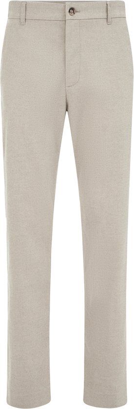 WE Fashion Heren regular fit chino met structuur beige