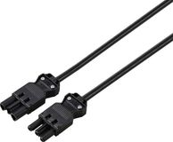 Sygonix SY-6676362 Verlengkabel Zwart 3 m
