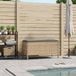 vidaXL Tuinvoetenbank Beige en Lichtgrijs 80 x 38 x 42 cm PE Rattan