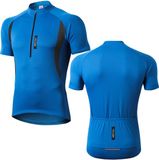 MEETWEE MEETYOO Heren Fietsshirt Korte Mouwen Wielertrui Blauw M