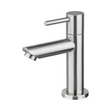 Ibergrif M18103 mengkraan voor koud water, eengreeps wastafelmengkraan voor gastentoilet, roestvrij staal, grijs