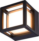 HOFTRONIC Pia LED Wandlamp Zwart IP54 6W 3000K