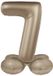 Folat Staande Folieballon Cijfer 7 - Starlight Gold - Satin Gloss - 72 cm