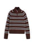 TOMMY HILFIGER Pull marron / noir / blanc