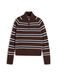 TOMMY HILFIGER Pull marron / noir / blanc