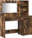 vidaXL Kaptafel met Spiegel 2-delig Bruin Bewerkt Hout 78,5 x 41 x 135 cm