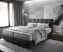 DELIFE Boxspringbed Dream-Fine Microfibre Antraciet Vintage 180x200 cm TFK Matelas en Topper