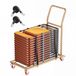VEVOR Chariot de rangement pliable pour 25 chaises