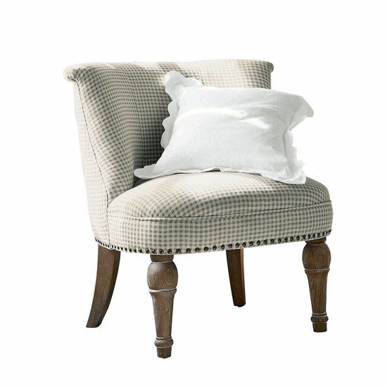 LOBERON Fauteuil Francet crème/bruin