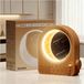 Réveil avec lampe de lune, dimmable, 2 heures d'alarme, 10 sons de la nature