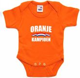 Bellatio Decorations Shoppartners Bv Oranje fan romper voor babys - oranje kampioen - Holland / Nederland supporter - EK/ WK romper / outfit 56