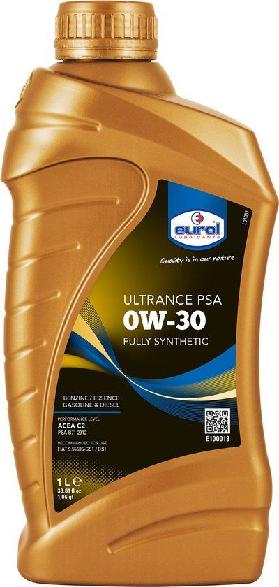 Eurol Ultrance PSA 0W-30 - 1L - Volsynthetische Motorolie