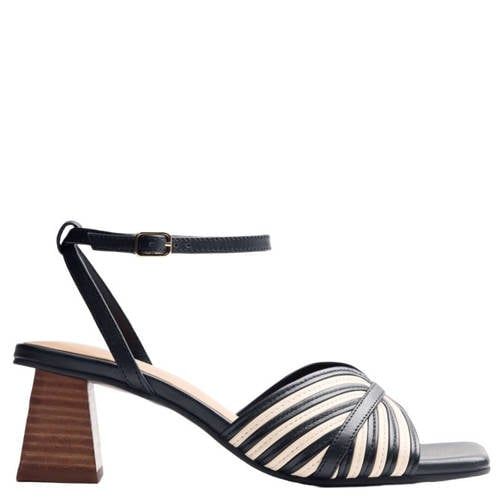 Gioseppo Thornton leren sandalettes zwart/beige