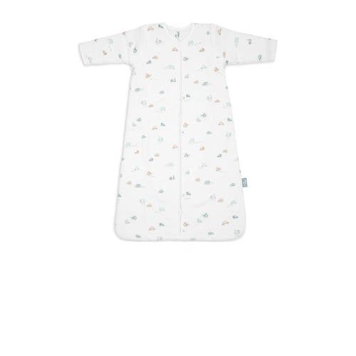 Jollein baby slaapzak met afritsbare mouw On the Go Wit/blauw/beige
