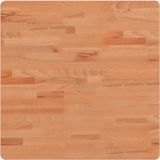 vidaXL Tafelblad vierkant 60x60x2,5 cm massief beukenhout