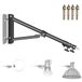 Neewer Driehoekige wandmontage giekarm voor fotografiestudio video stroboscooplampen monolights softboxen paraplu's reflectoren, 180 graden flexibele rotatie, maximale lengte 180 centimeter (zwart)