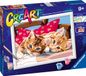 Ravensburger creart deux chats câlins - peinture par numéro pour enfants
