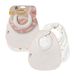 Tommee Tippee Melkslabbetjes, comfeefit, super zacht en extra absorberend, verstelbaar en omkeerbaar, OEXO-TEX goedgekeurd materiaal, 2 stuks, Happy Kind
