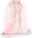 Merkloos Gymtas sport/zwemmen - 2x stuks - rugzak - roze - met rijgkoord - 46 x 37 cm - katoen - Kinderen sporttasjes - 12 liter