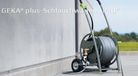 Geka Plus chariot de dévidoir - pour 60 mètres de tuyau d'arrosage de ½” ou 40 mètres de ¾” - Dévidoir manuel - Pneus gonflables - Léger - Gris