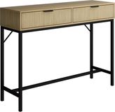 Vicco Lennox Console tafel – 100 x 75 cm met 2 laden Eiken