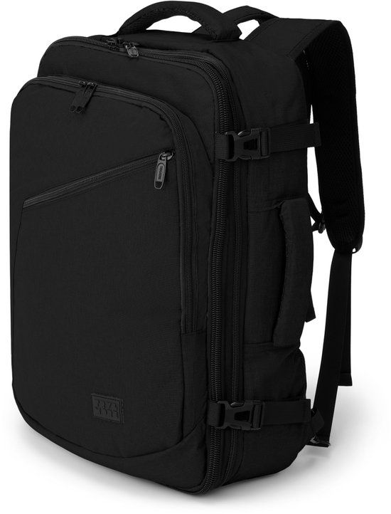 TRVLMORE Reistas 40L - Handbagage Weekendtas - Zwart