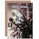 Wee Blue Coo Kerstkaart Merry Santa Clair kerstcadeau