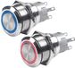 Marine Off-mom Drukknop Schakelaar 250x97x115 Mm 15a 9-32v Zilver