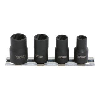 KS Tools 1/4" spiraalprofiel dopsleutelset, 4-delig, 8-13mm