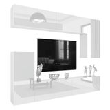 B BELINI GROUP BELINI Wandmeubel Milano 8 250 cm Wit Hoogglans